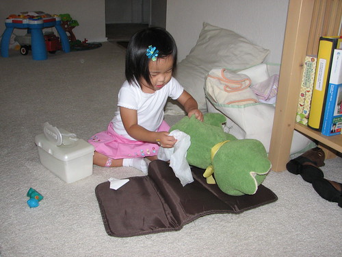 Froggy Diaper Change