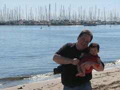 Mike and Nadia at the harbor