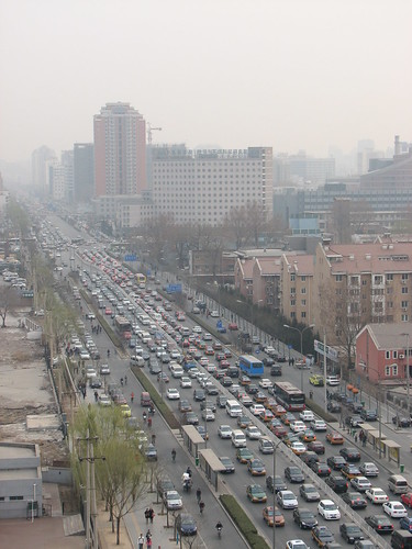 Traffic out the window