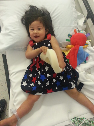 Dani ready and waiting to go home