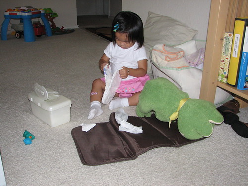 Froggy Diaper Change