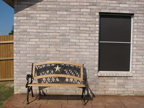 Backyard After, Texas Bench