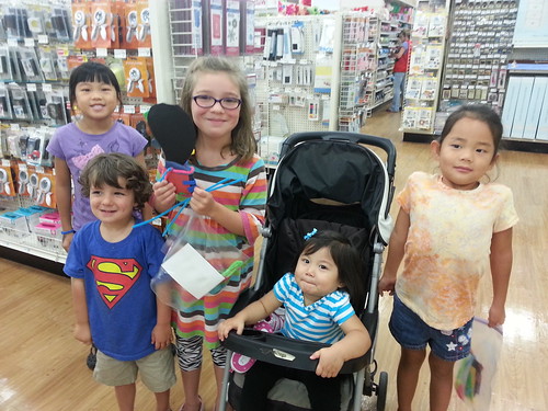 After a craft time with friends at Michaels. 