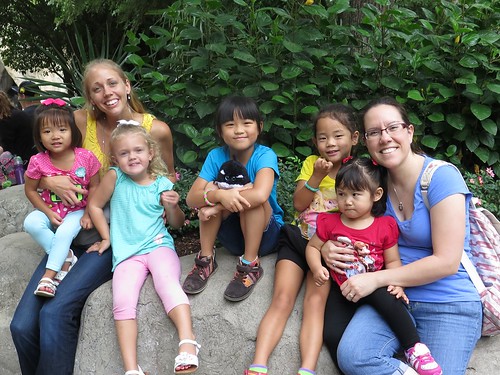 Meeting new friends at the zoo