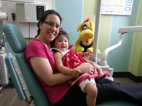 Dani's first trip to the dentist.