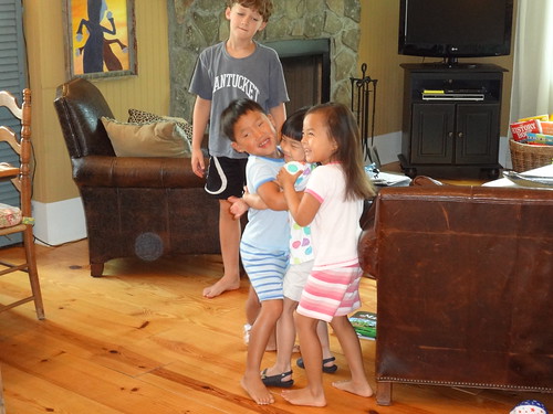 On the way to the beach