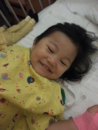 Dani's first smiles after surgery