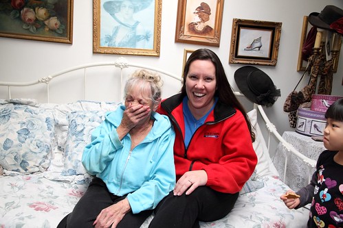 Visiting Grandma Johsn 11/2011