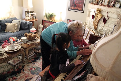 Visiting Grandma Johsn 11/2011